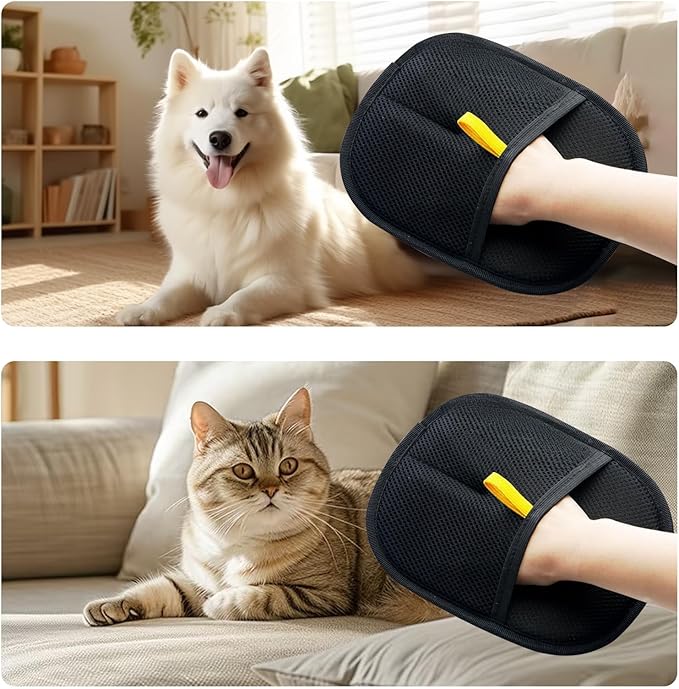 Gentle Pet Grooming Gloves
